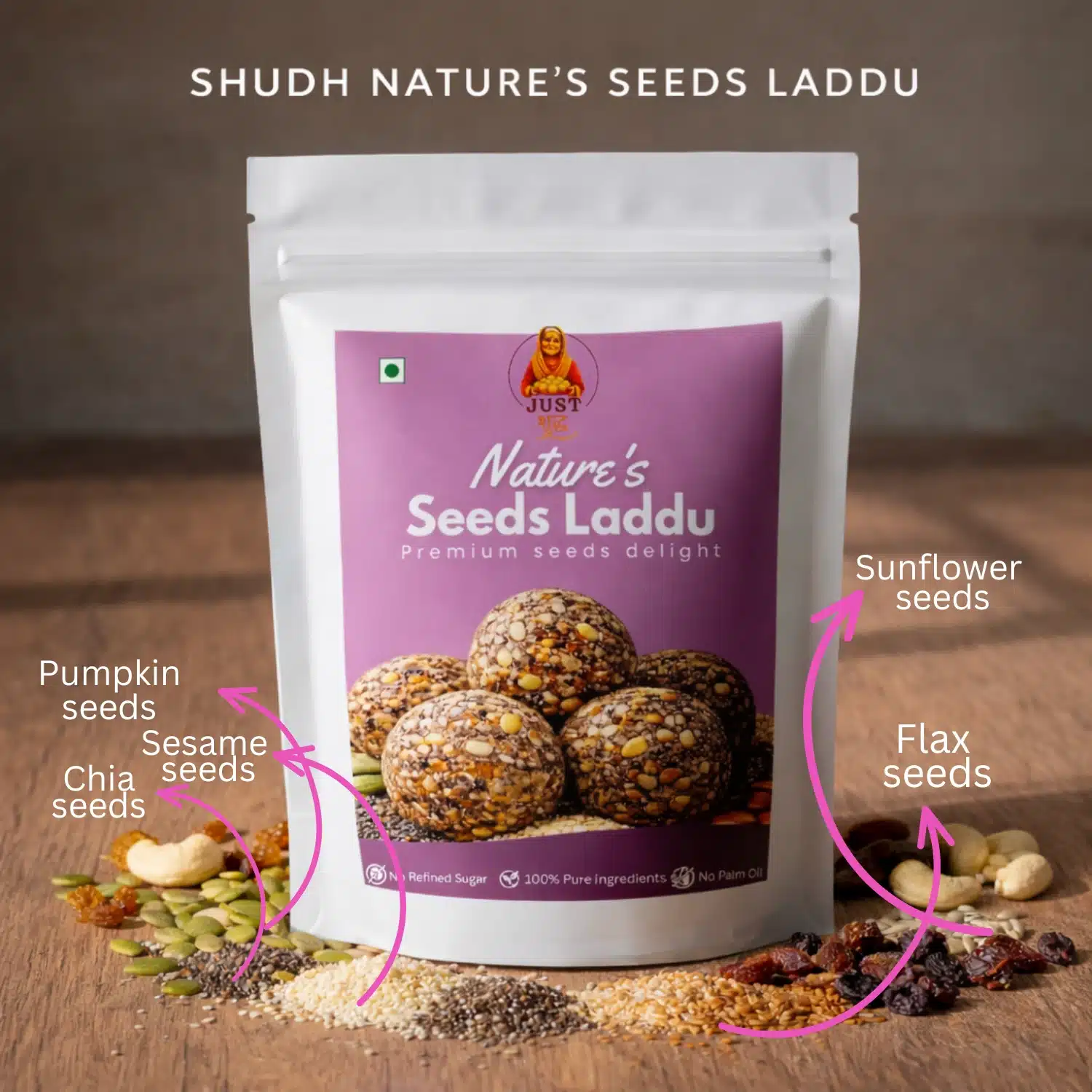 Homemade Seed Dry Fruit Laddu | SugarFree Healthy Laddo,