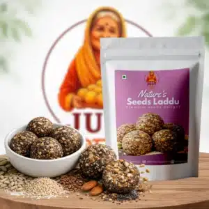 JustShudh Nature's Seeds Laddu healthy seed laddu made with flax seeds pumpkin seeds sunflower seeds and chia seeds