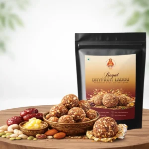 JustShudh Royal Dryfruit Laddu made with flax seeds, pumpkin seeds, sunflower seeds, chia seeds, dates and pure desi ghee