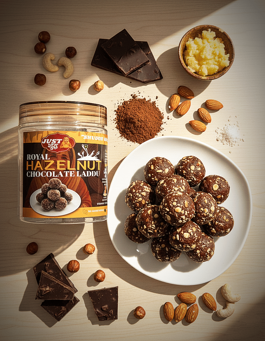 Hazelnut Chocolate ladoo / laddu from JustShudh.com
