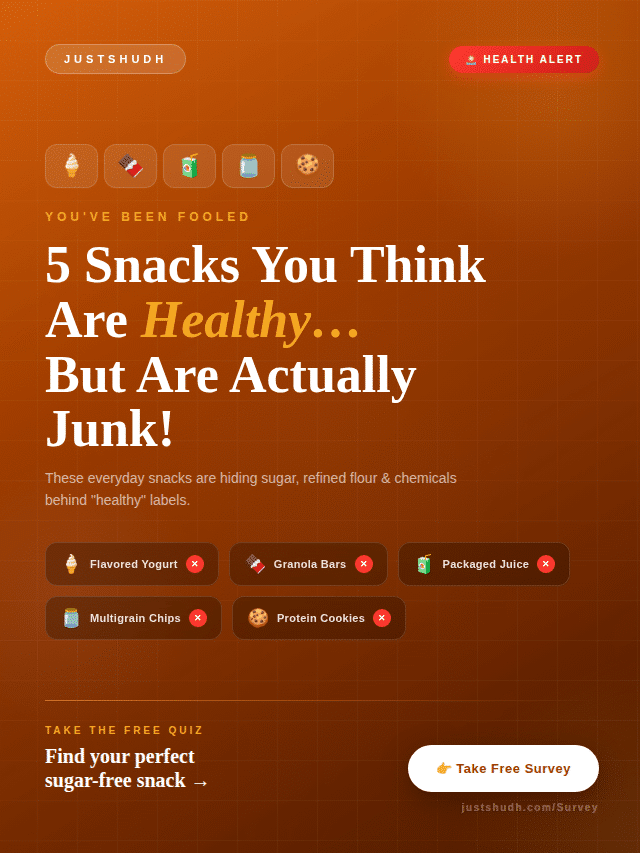 5 Snacks you Think Are Healthy… But Are Actually Junk!