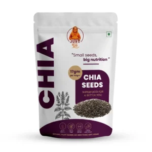 Just Shudh Chia Seeds – Superfood for a Better You, 17g Protein, High Fiber, Omega-3, 100% Vegan